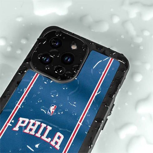NBA Philadelphia 76ers Jersey iPhone 15 Pro Waterproof Case